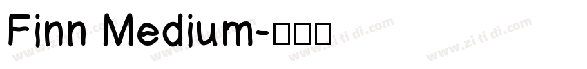 Finn Medium字体转换